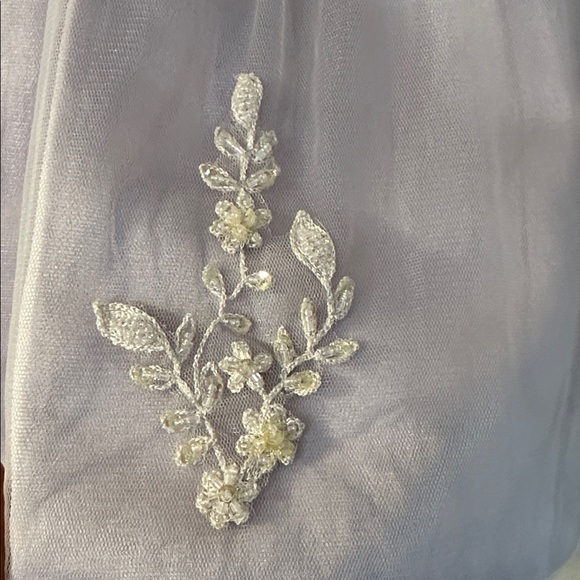 Lavender Embroidered Kids pageant dress - Picture 3 of 6